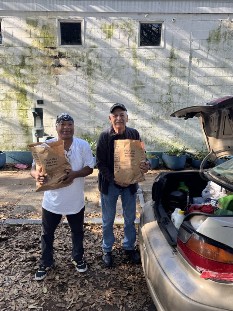 Volunteer Staff Preparing the Food Bank