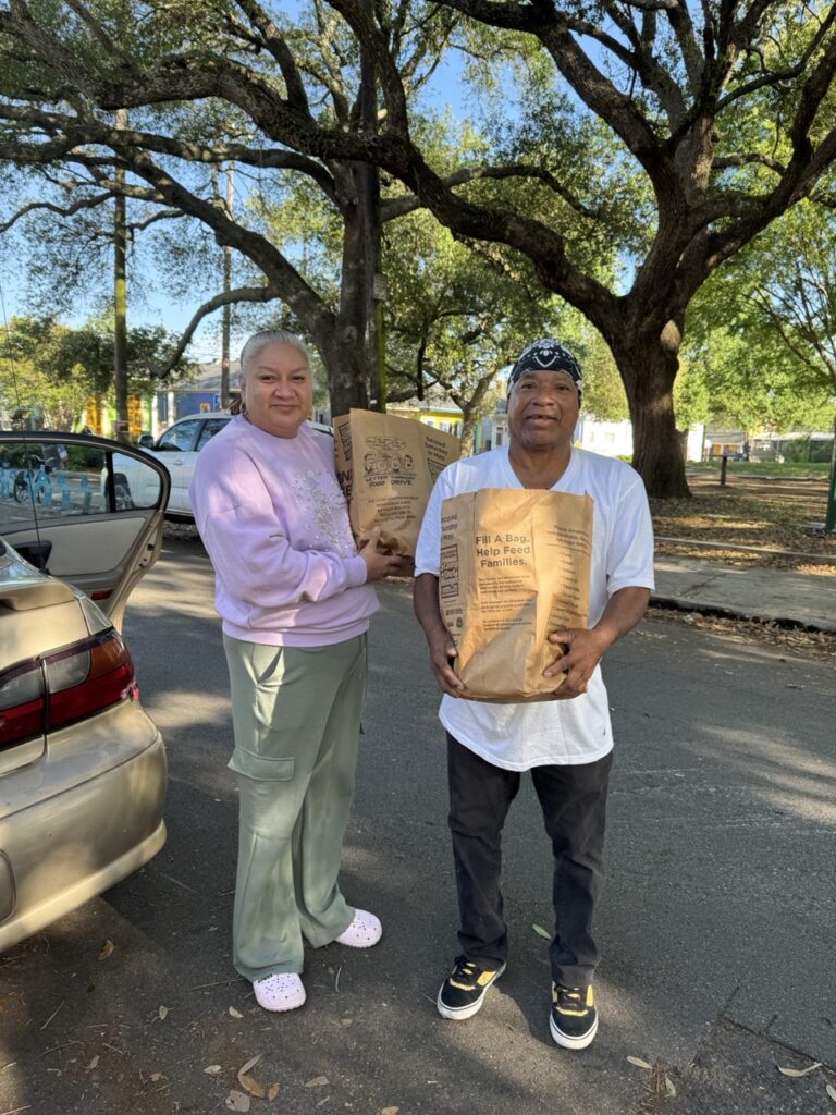 Volunteer Staff Preparing the Food Bank