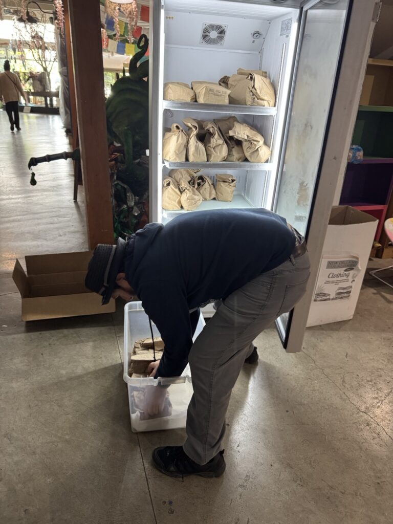 Volunteer Staff Preparing the Food Bank